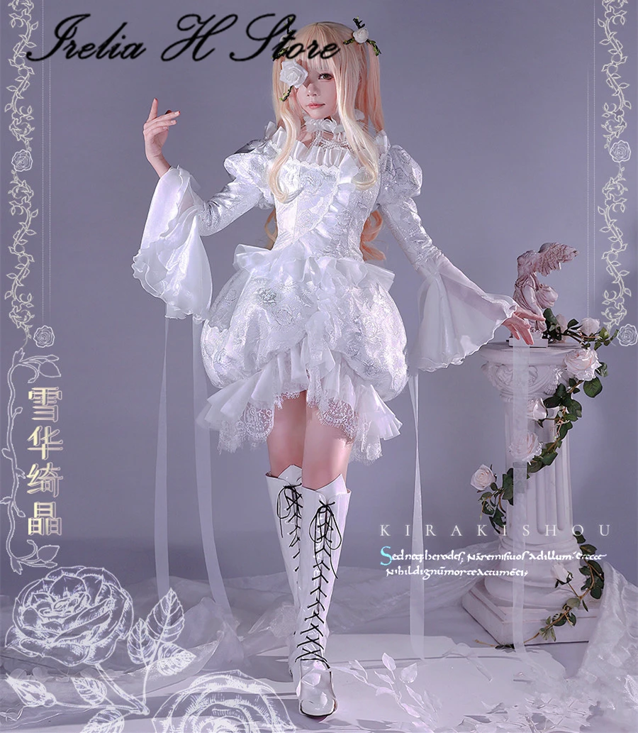 Irelia H Winkel Anime Rozen Maiden Cosplay Kirakishou Cosplay Kostuum Gothic Jurk Vrouwelijke Lolita Jurk