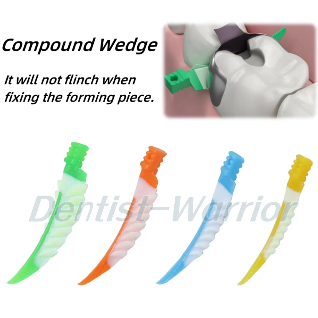 Dental Composite Wedge Strata Wedges Soft Face Cervical Seal Diastema Wedge Matrix Band L/M/S/ES 40Pcs/Box