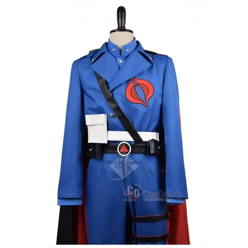 G.I. Joe Retaliation Cobra Commander Uniform Cosplay Costume Blue Men Suit