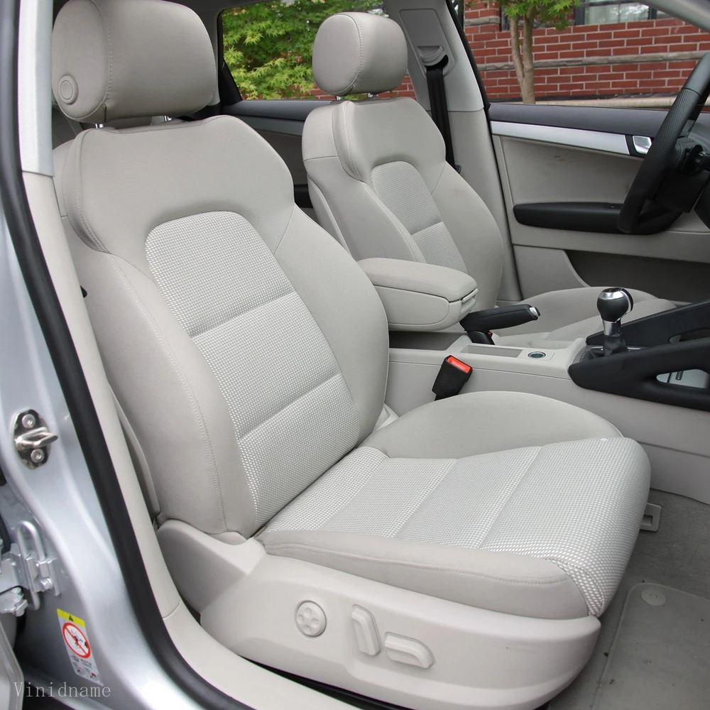 For Audi A3 8P 2008 2009 2010 2011 2012 2013 PU Leather Custom Car Seat Covers Full Set Interior Protector Accessories