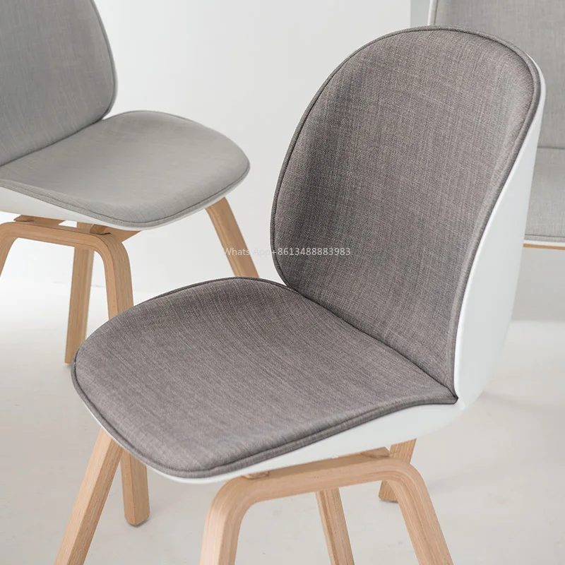 

Hot Desk Chair, Comfortable, Sedentary, Soft Bag, Creative, Home, Study, Shell Chair, Solid Wood, Beetle
