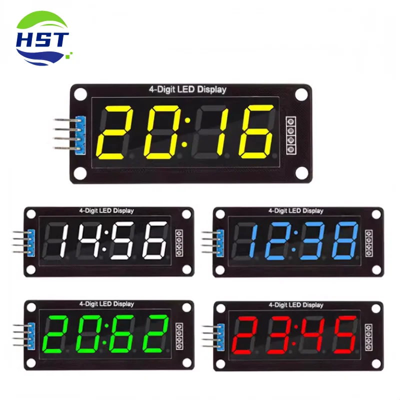 وحدة ساعة عرض LED TM1637 لـ Arduino 4 أرقام 7 قطعة 0,56 بوصة