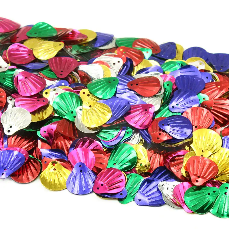 Mixed Color Shell Shape PVC Loose Sequins For Clothing Hat Sewing Decoration DIY Making Earrings Handmade Accessories Paillettes