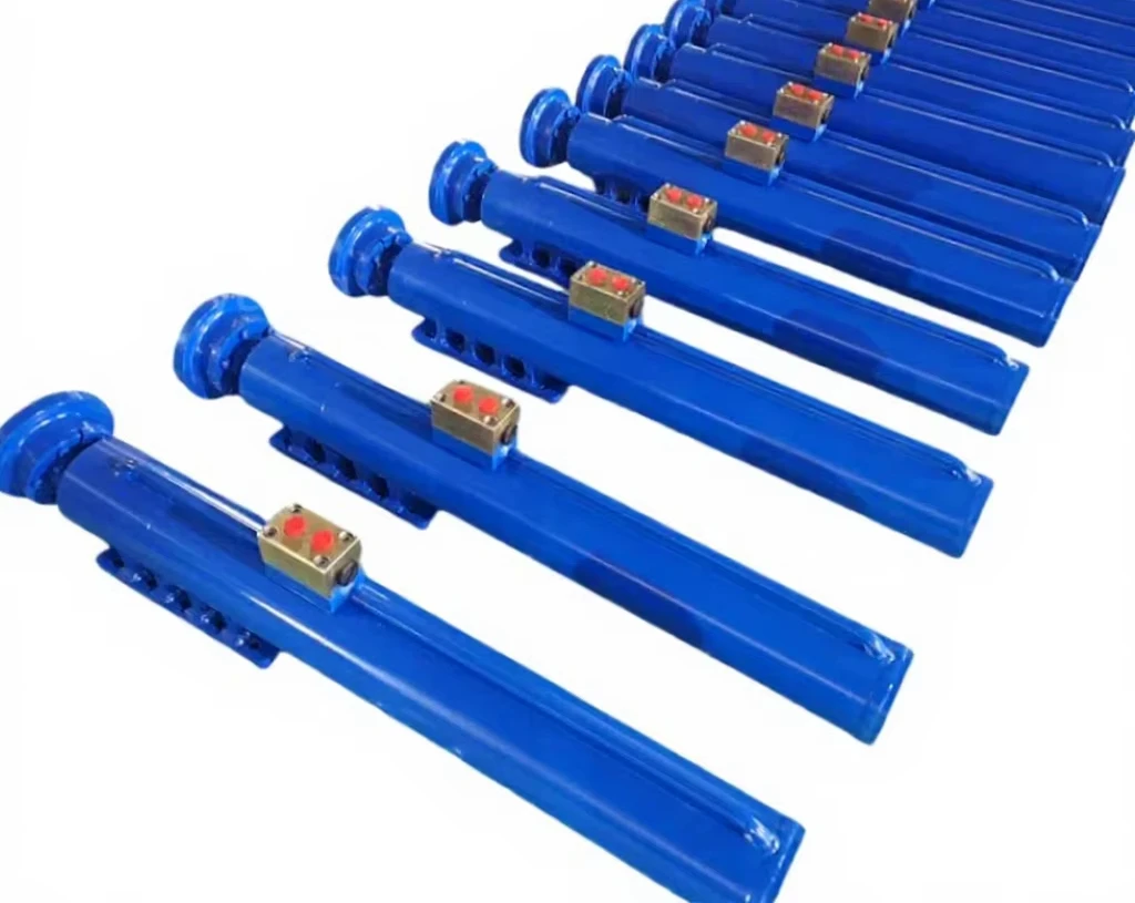 Multi-stage Welded Hydraulic Cylinder with Hard Chrome Plated Steel and Sensor for Vehicles Stable Performance