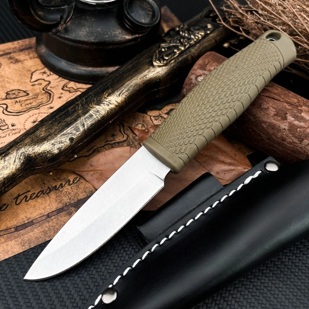 Best-Selling 200 Fixed-Blade Knife with Non-Slip Handle—Outdoor Survival, Portable Knife, Adventure, Camping, Rescue Tool EDC