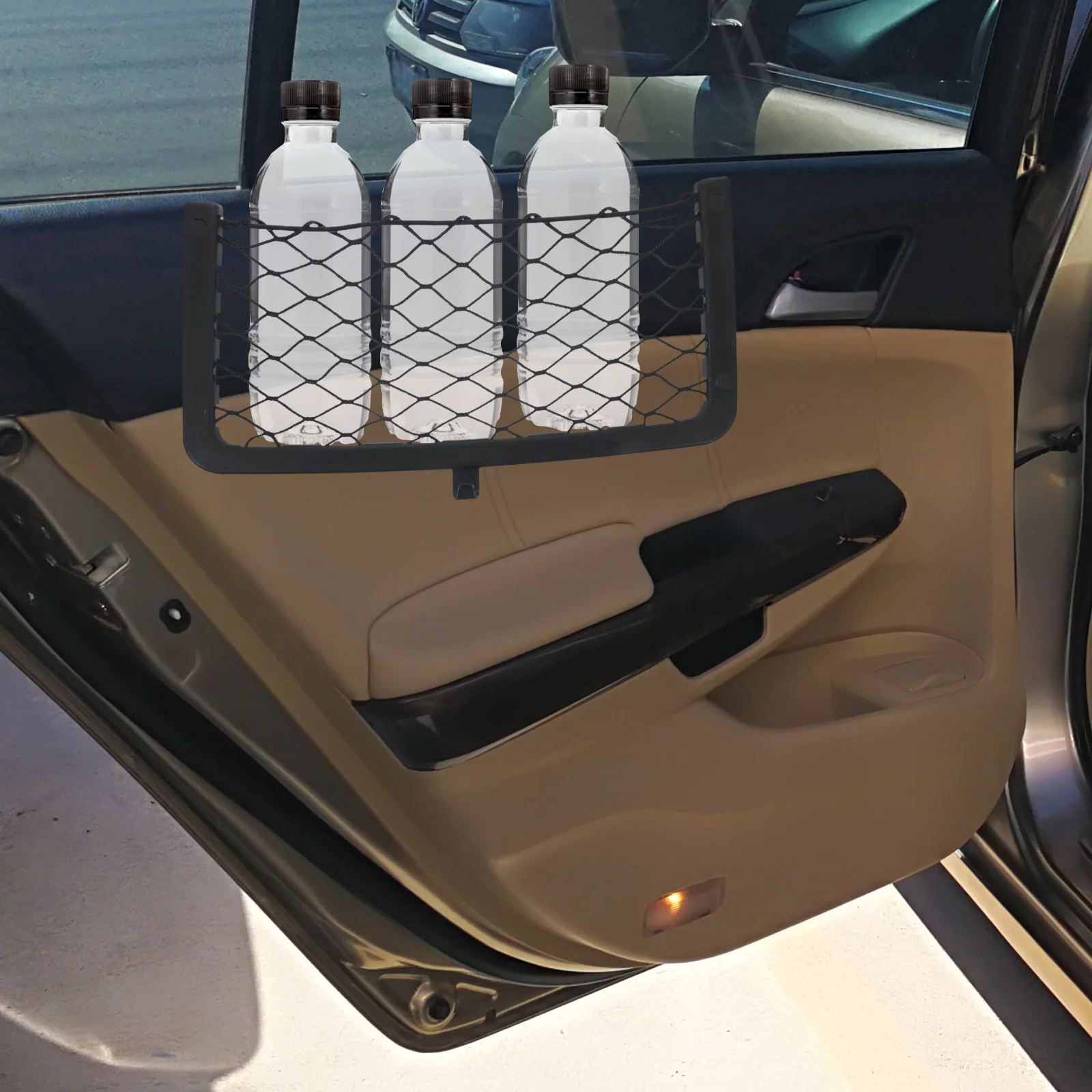 

Storage Tote Organizer for Trunk Pocket Cargo Net and Nets with Pockets Grid Accessories Groceries