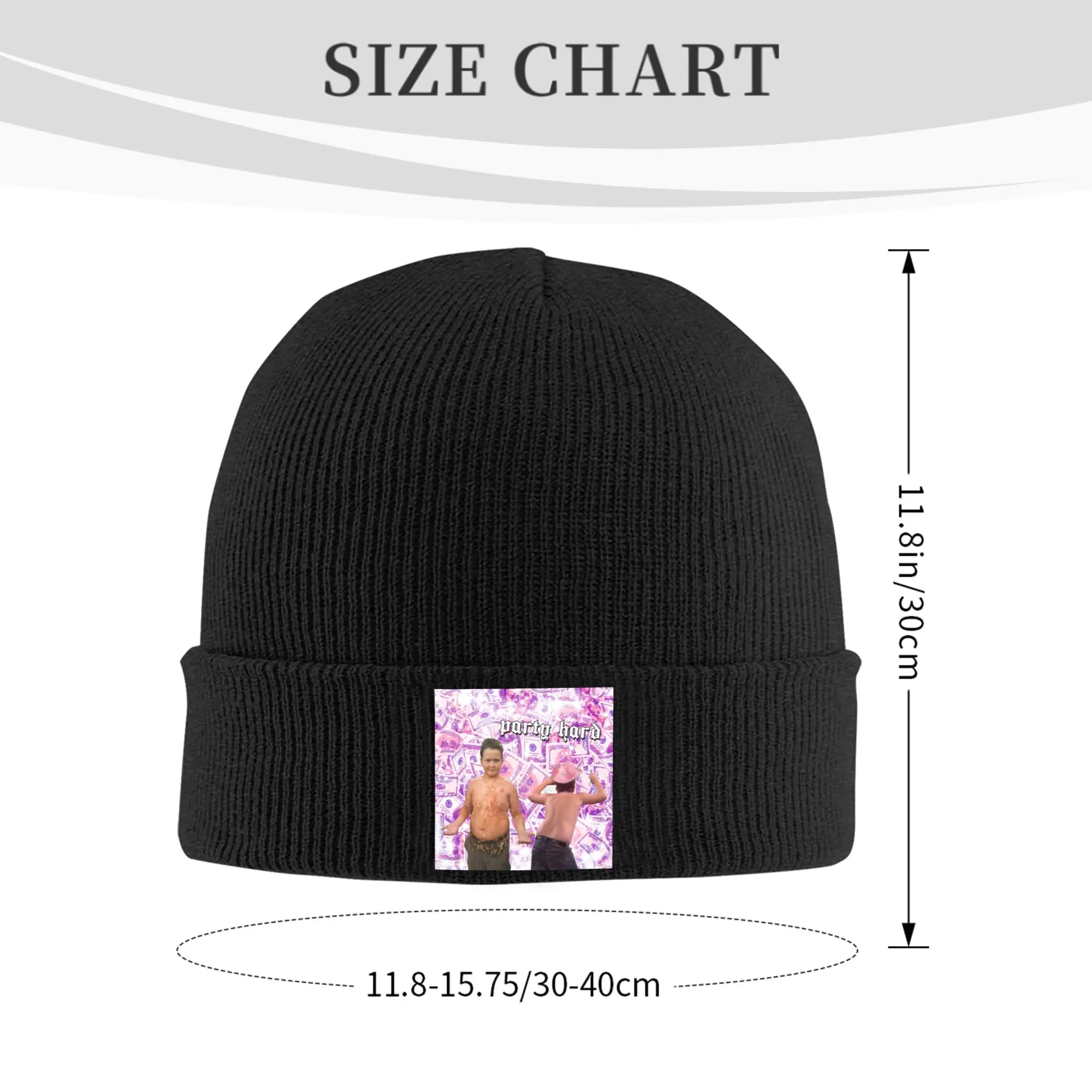Custom Gibby Party Hard Meme Skullies Beanies Caps Hip Hop Winter Warm Women Men Knitting Hat Unisex Adult  Bonnet Hat