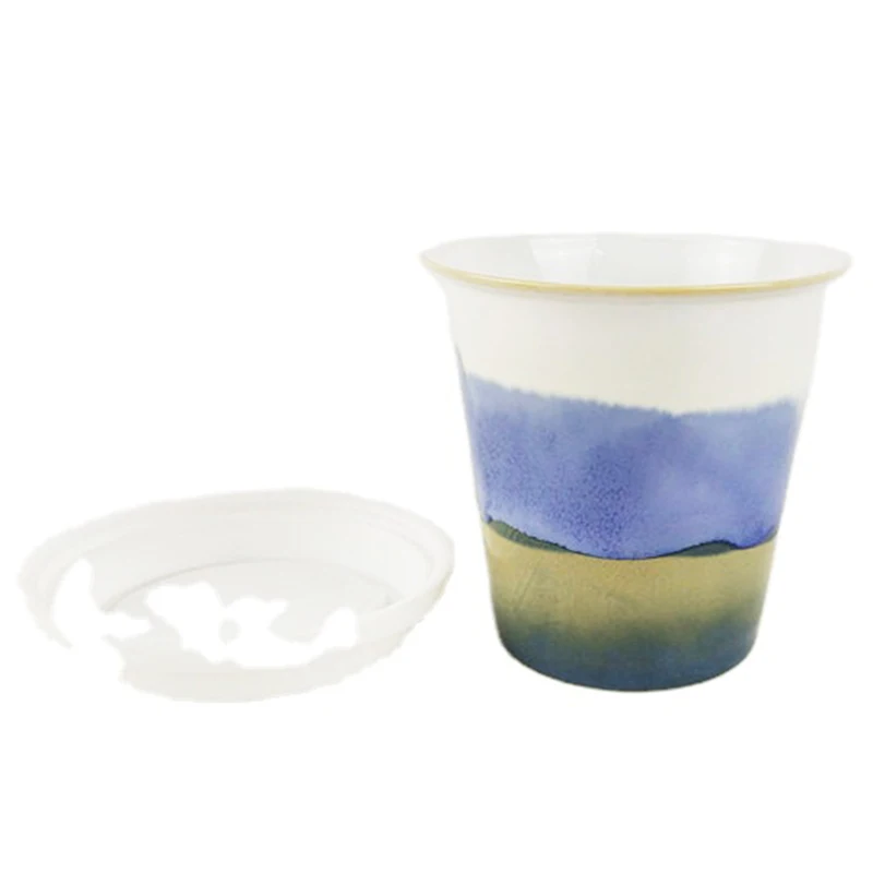 Tasse à thé en céramique pour chaud et froid, changement de four standard, bleu, jaune, vert, nickel é, voyage pour le bureau et la maison, horoscope, tasses à café, cadeaux