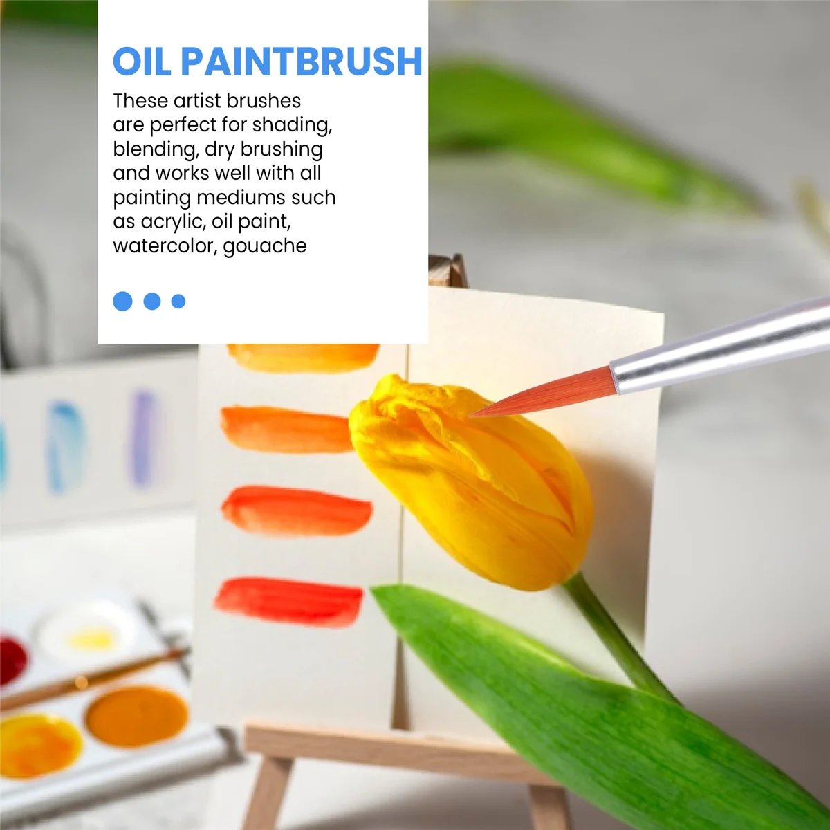 BVBV 100 조각 어린이 페인트 브러쉬 수채화 유화에 대 한 설정 바디 페이스 네일 공예 아트에 대 한 플랫 + 뾰족한 브러시