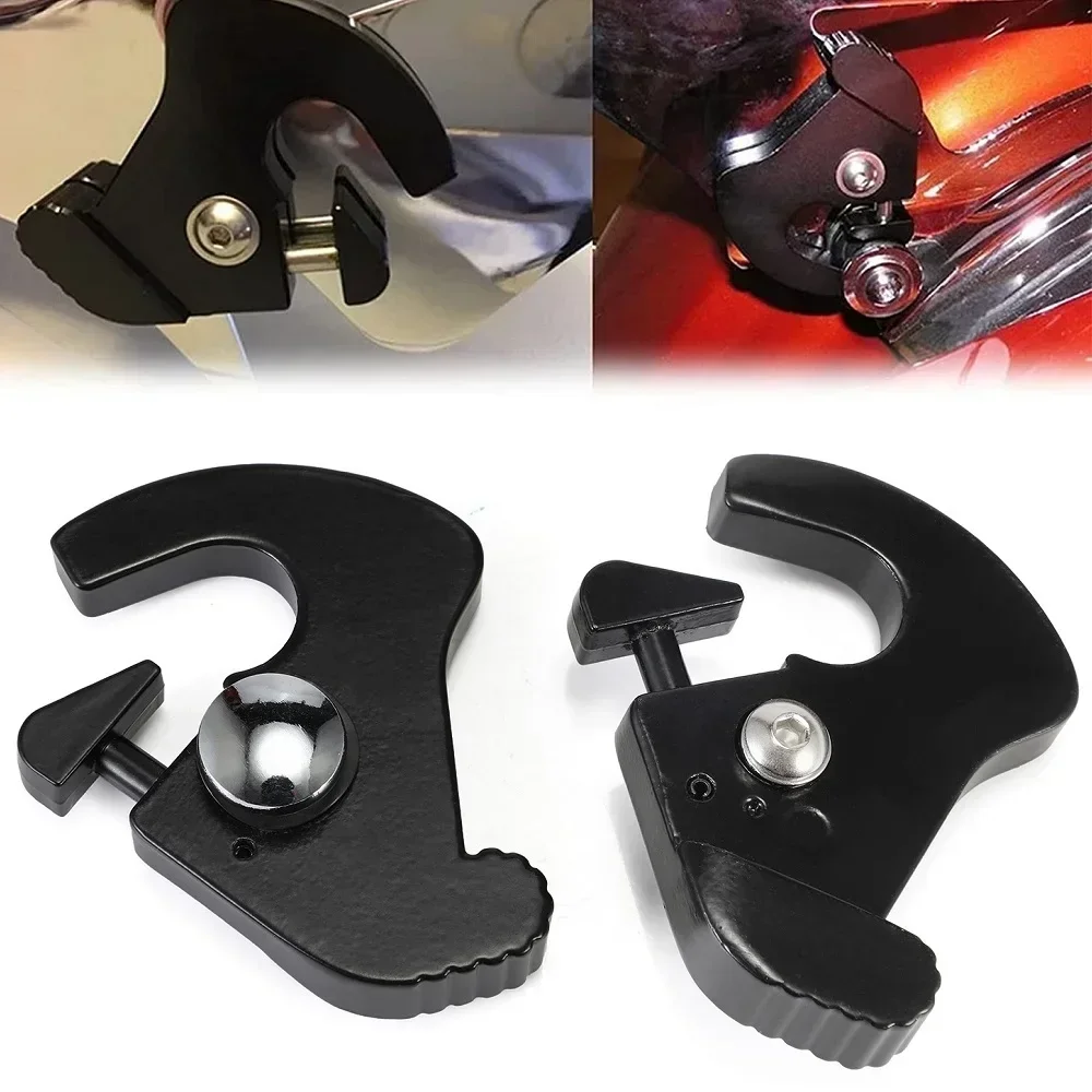 Motorcycle Universal Detachable Rotary Sissy Bar Luggage Rack Docking Latch Clips Kit For Harley Sportster Softail Dyna Touring
