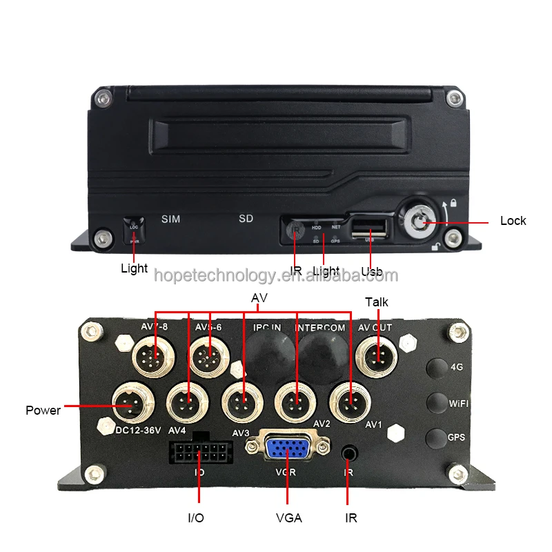 8CH HDD SDD MDVR CCTV monitoreo seguridad sistema de conducción autobús escolar DVR móvil