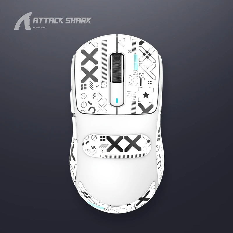 Attack Shark X3 Mouse Lightweight Paw3395 Video Game Tri-Mode Wireless Bluetooth Ergonomics Laptop Long Endurance