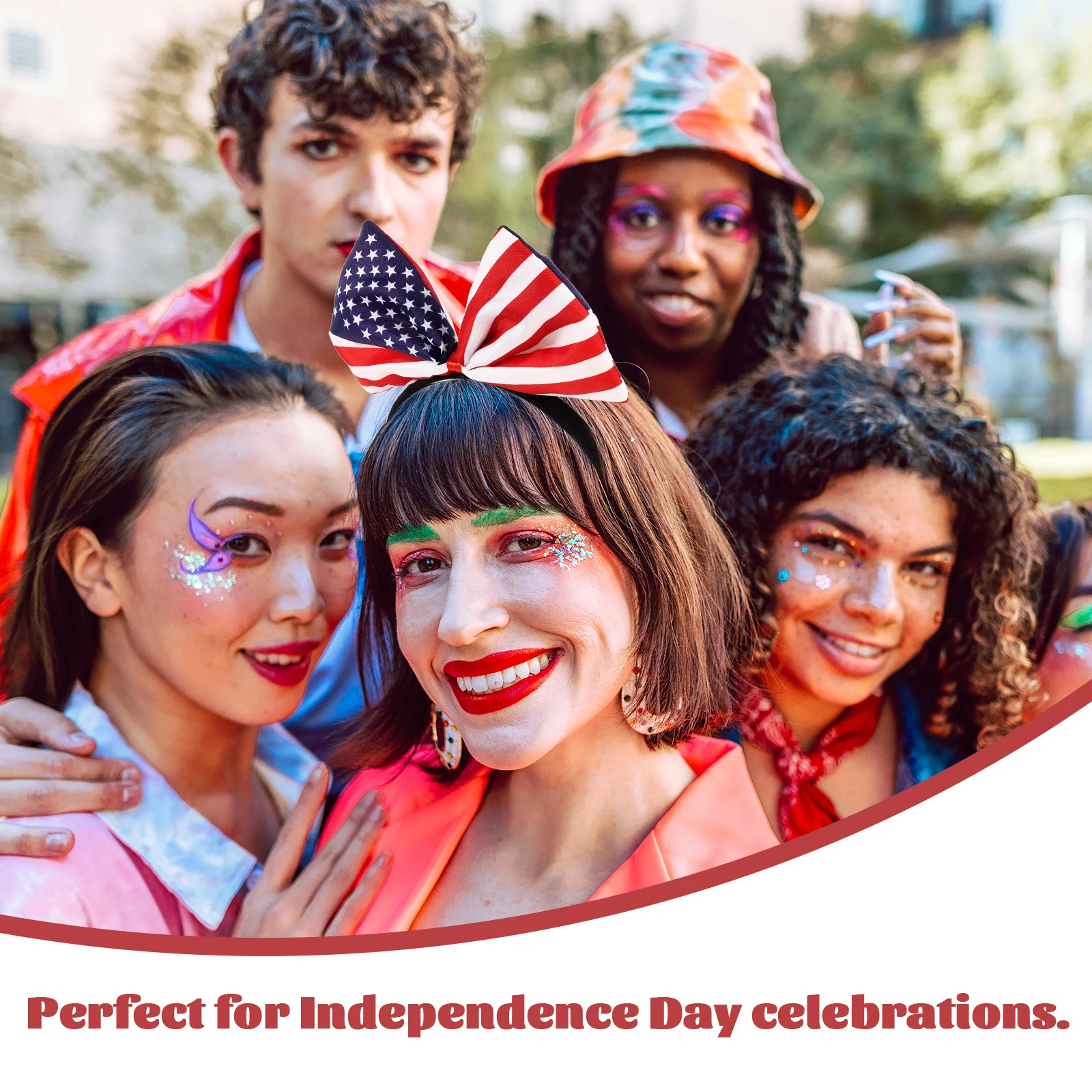 2 قطعة العلم الأمريكي القوس عقال 4th من يوليو إكسسوارات الشعر يوم الاستقلال مهرجان الحفلات تأثيري الزينة الوطنية #1