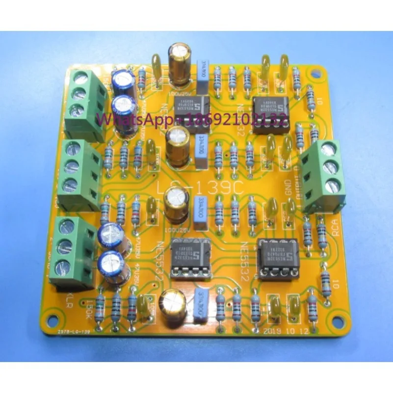 Balanced XLR To Single Ended RCA Output Dual Circuit Board with Excellent Performance of Ultra-low Distortion LG139C