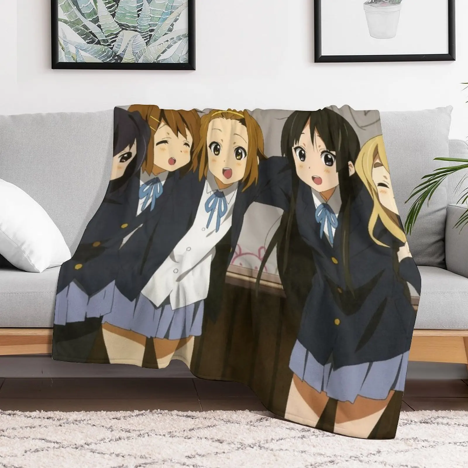 K-On! 3 Throw Blanket Giant Sofa Moving Plush Blankets