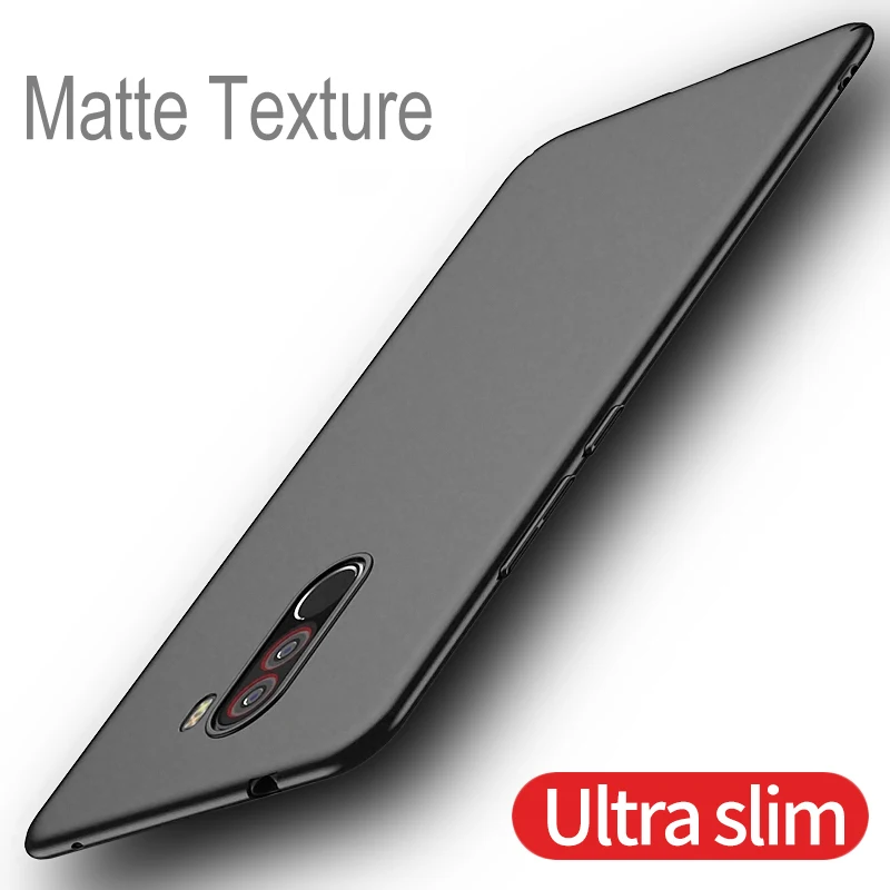 For Pocophone F1 Case Luxury Hard TPU Full Protection Cover Ultra Slim Matte Case For Xiaomi Pocophone F1 F 1 Case Coque 6.18\