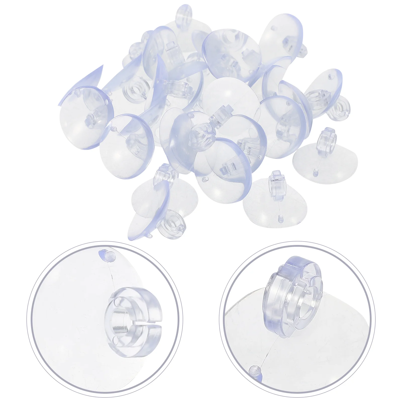 

200 Pcs Mini Suction Cup Hooks for Indoor Decoration Sucker Lights Clips Outdoor Rope Cable Coat Hanger Hanging Wall Christmas