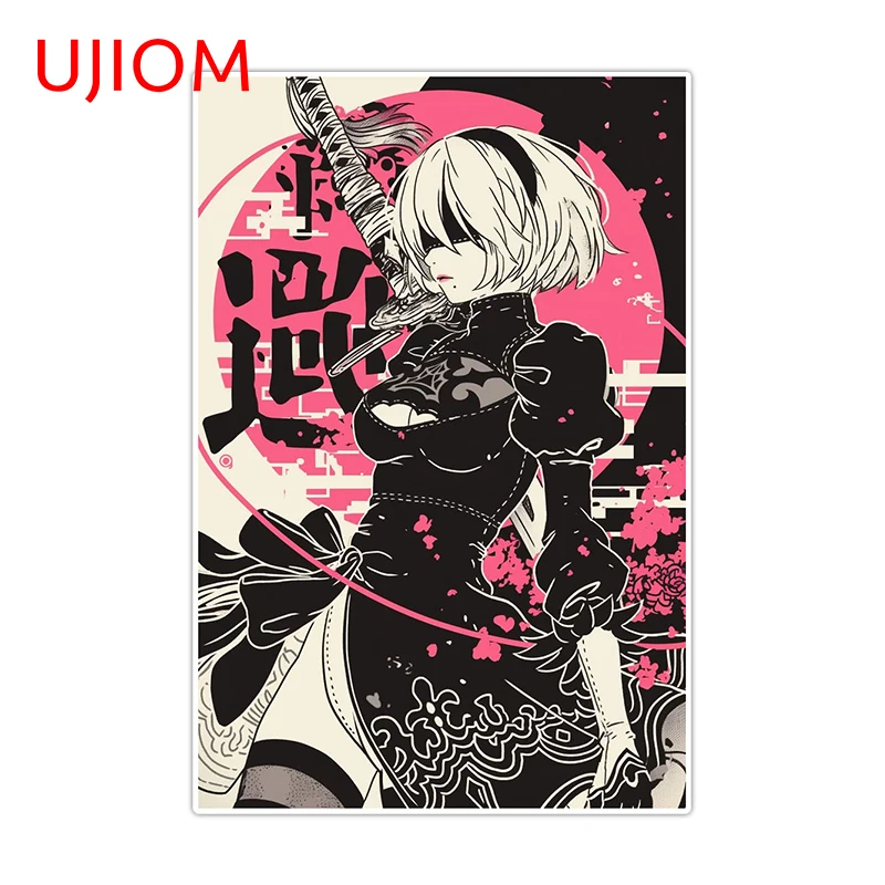 UJIOM Poster Nier 2B Seductive Wall Sticker Popular Premium Funny Sunscreen Picture Decal Suitable For Art DIY Home Decor