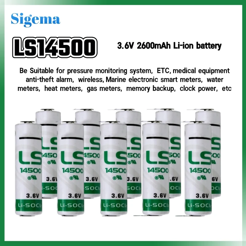 

Original LS14500 for PLC Industrial Automation Equipment CNC Machine Battery XL-060F TL-4903 ER14505 AA 3.6V Lithium Battery