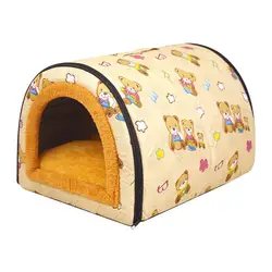 Dog House Kennel Waterproof Dog House For Warmth Medium And Small Dogs Enclosed House With Handle For Balcony Garden Living Room