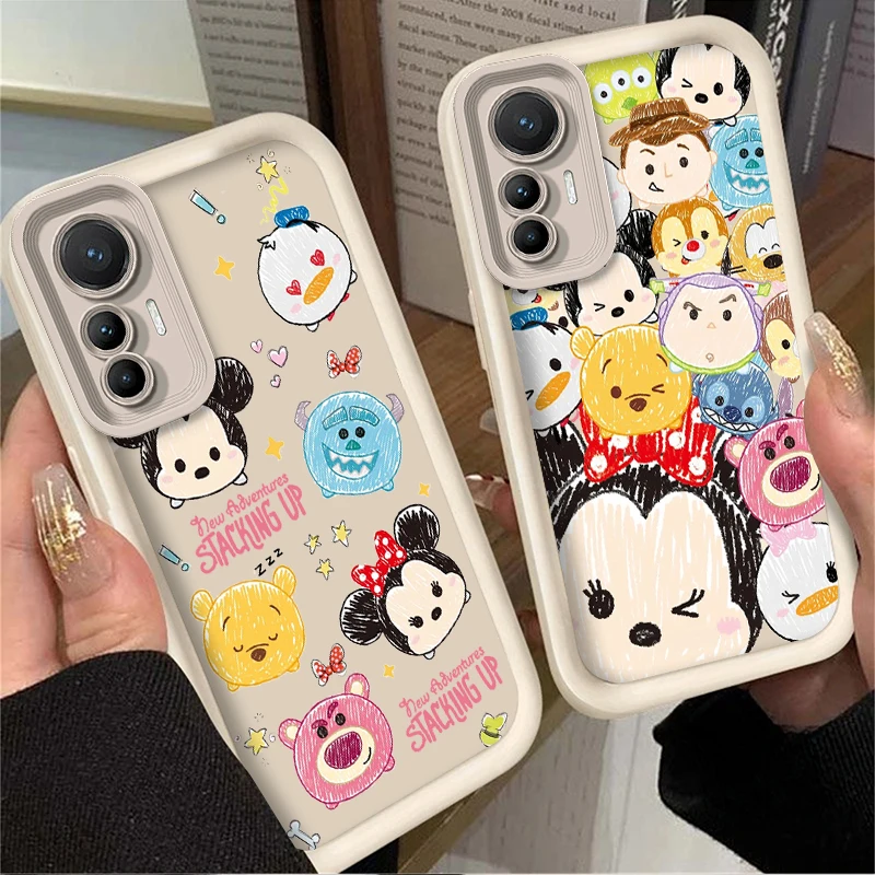 Disney Stitch Mickey Mouse Soft Phone Case for Xiaomi POCO X6 X5 X4 GT F3 F4 F5 M6 Pro X3 NFC Mi 13T 12T 11T 13 12 11 Lite 5G NE