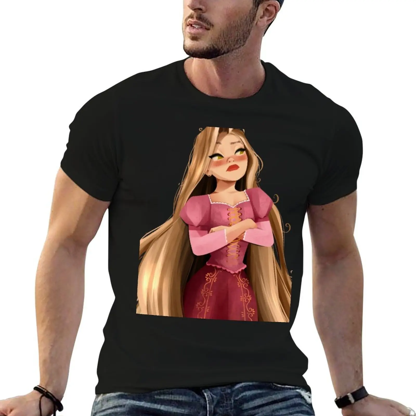 The girl with long hair T-Shirt heavyweights designer shirts tshirts for men