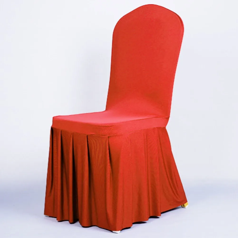 Perfect for Hotel  Wedding Banquet  and Family Dining  Get the Banquet Chair Cover Oxford Skirt Chair Cover Today