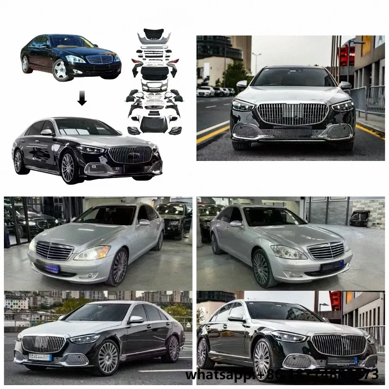 Factory Direct Sale for Mercedes S Class W221 Bodykit 2005-2013 Upgrade to W223 2023 Year May-Bach MBH S680 Bodykit Front Bumper