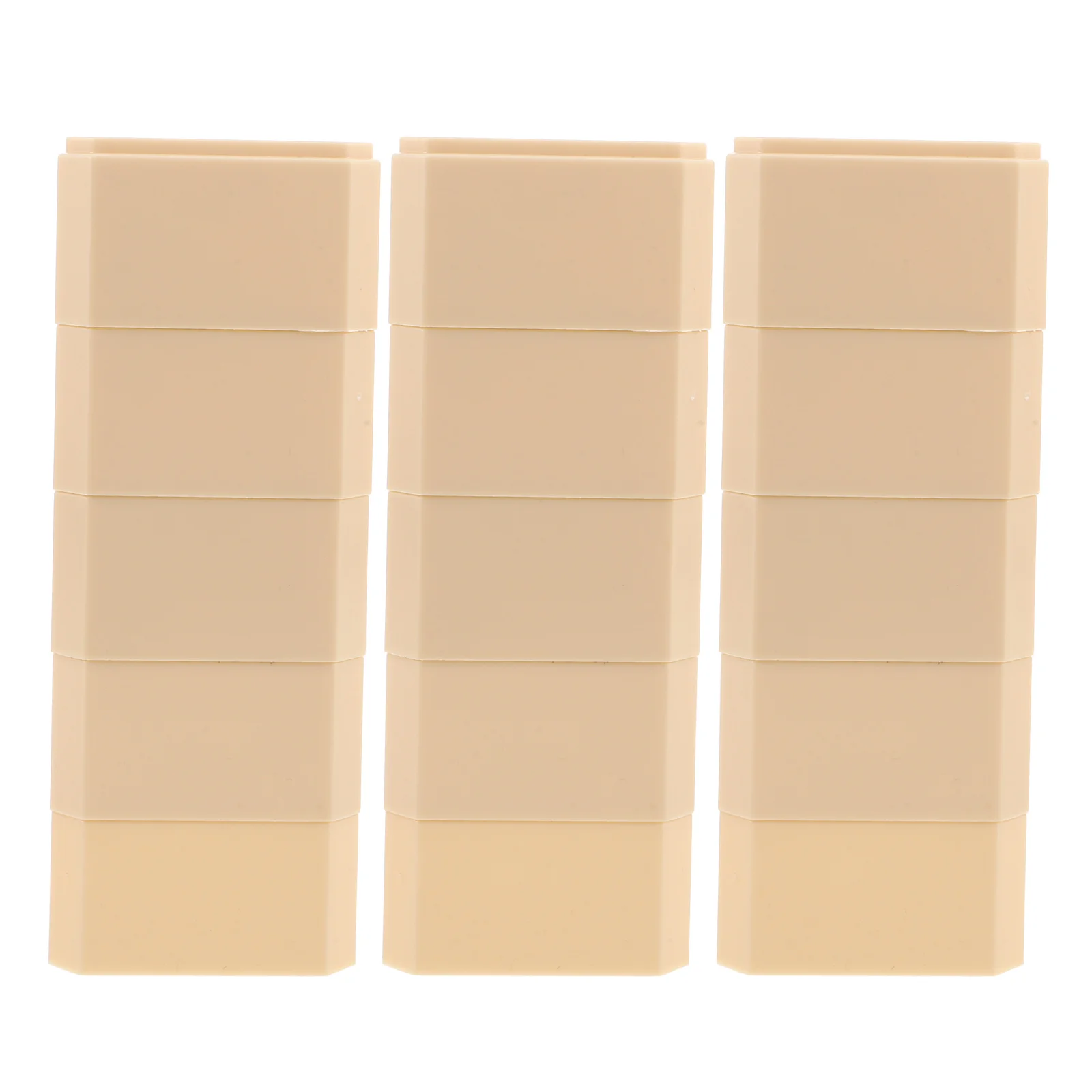 

15pcs Display Box Foot Mat Stable Support Nonslip Design Action Figure Stand Toy Collection Base Yellow Human Mini