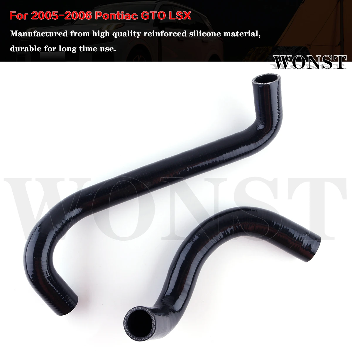 Silicone Radiator Coolant Hose Kit For 2005-2006 Pontiac GTO LS2 LSX 6.0L V8 Engine