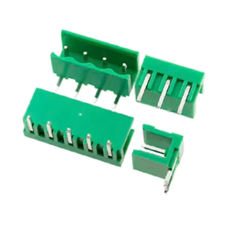 5Sets HT5.08MM Pitch Plug-in PCB Green Screw Terminal 2/3/4/5P Straight /Bent Pin Female Connector