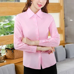 Thin Solid Intellectual Turn-down Collar Button Skinny Fashion Casual Office Lady Women's Clothing 2024 Spring Summer OL Blouses