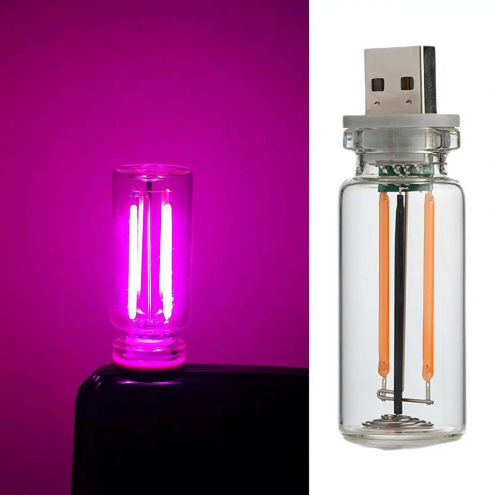 Usb-ночник Usb Автомобильный ночник с сенсорным управлением для атмосферы Мини-светодиодная лампа для автомобиля Спальня Ретро Автомобильная ночь