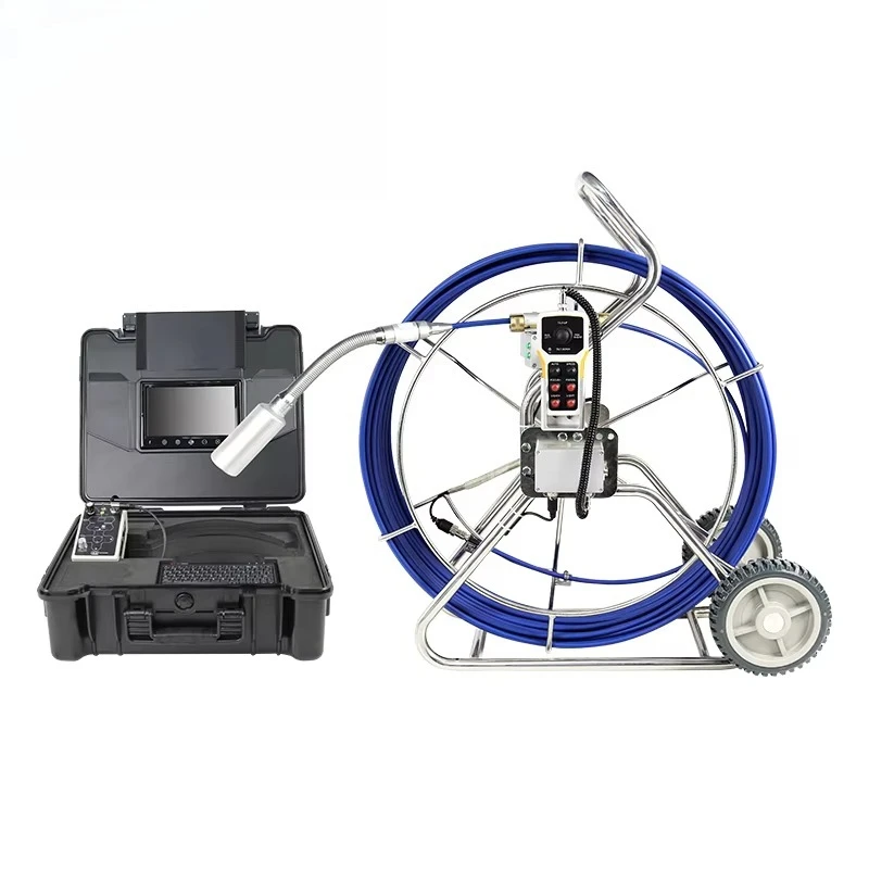 9 بوصة كاميرا بشكل قبة CMOS الاستشعار فحص آبار المياه العميقة خط أنابيب كاميرا الصرف الصحي DVR تخزين البيانات استنزاف الأنابيب التفتيش