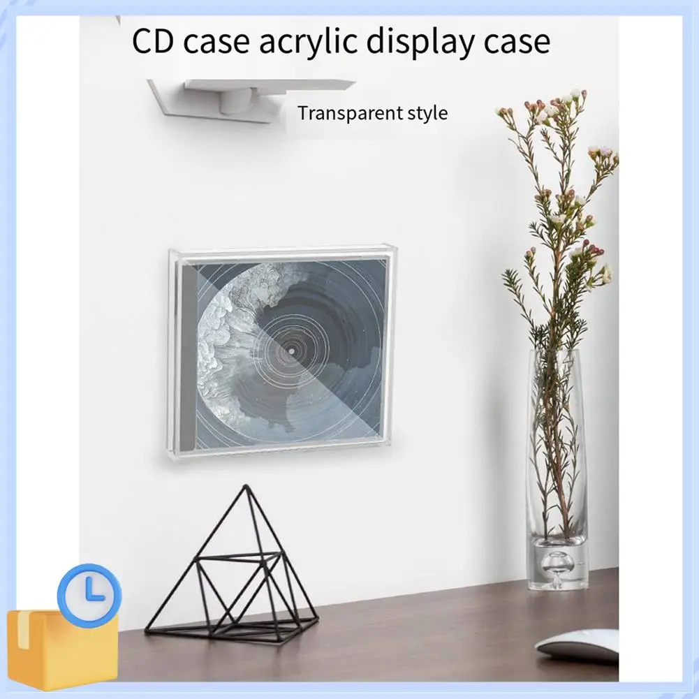 Popular CD Disc Universal Wall Display Box Transparent Storage Cabinet Books Files Magazines Cards Acrylic Decorative Holder