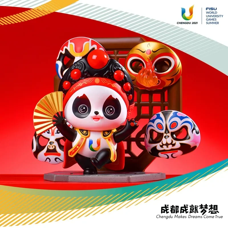 

Pre Sale Chengdu 31st Summer Universiade Sichuan Opera Face Changing Rongbao Mascot Handmade Home Decoration Panda Room Decor