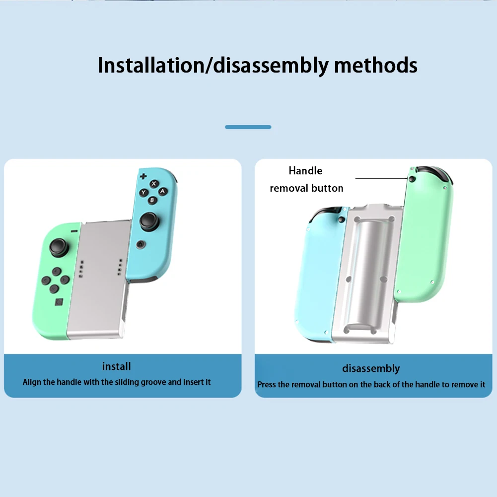ل Joypad شحن قبضة 3400mAh مستطيل على شكل جهاز شحن TPYE-C محطة شاحن للتبديل Joy-Con تحكم