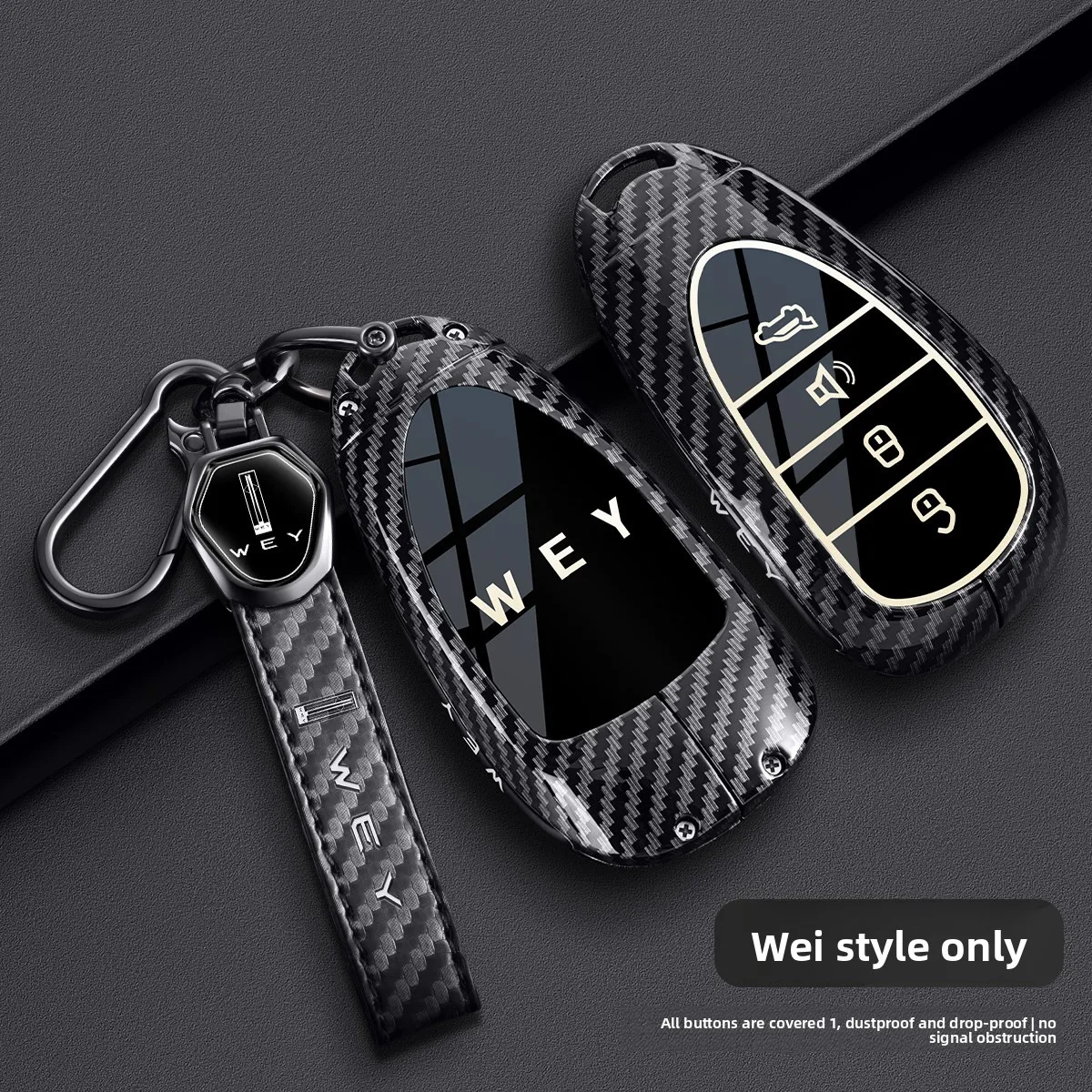 Suitable for Wei brand keycase, High Mountain 7/8/9, Blue Mountain 2026 new Mocha WEY Wei Pai latte metal shell buckle bag