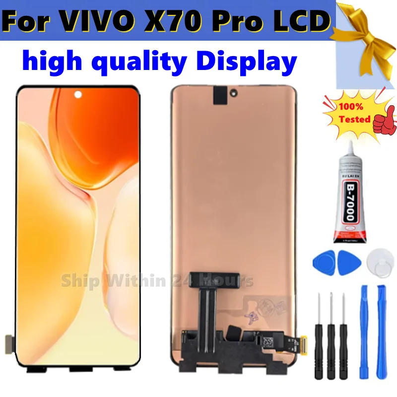 100-tested-656''amoled-for-vivo-x70-pro-lcd-v2134a-v2105-touch-screendigitizer-assembly-repair-partstested-best-quality