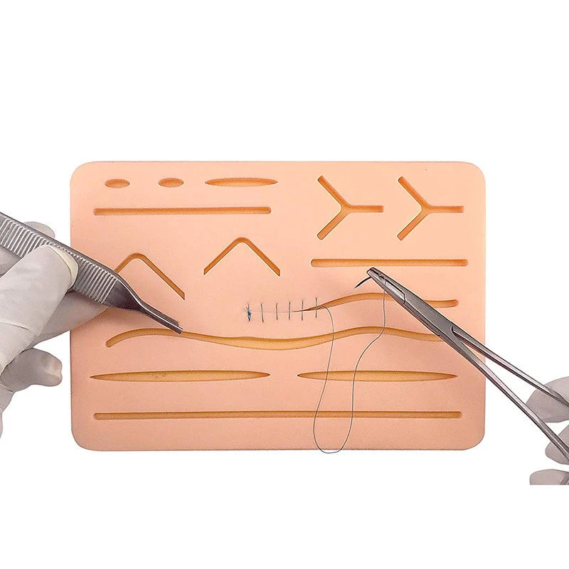 

Y Traumatic Skin Suture Model Suturing Training Pad Wound silicone suture pad Reusable Silicone Suture Practice Mat