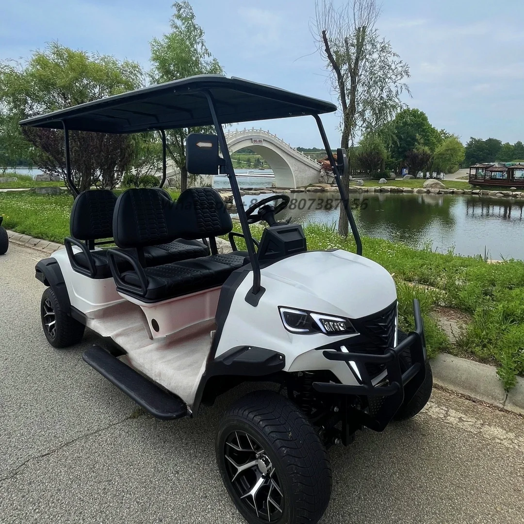 

EEC/DOT Certified 4 Seat Electric Golf Cart - Source Factory Zero Emissions Customizable Personalized for Resorts Golf Clubs