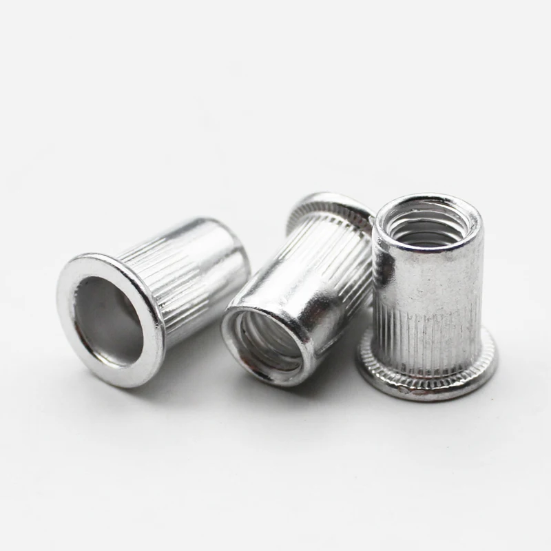 Aluminum Alloy Rivnut Flat Head Threaded Rivet Insert Nutsert Cap Rivet Nut M3 M4 M5 M6 M8 M10 M12