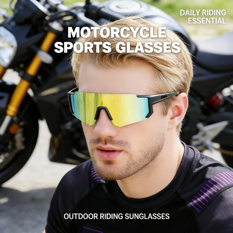 

Ветрозащитные поляризованные солнцезащитные очки для мотоциклов и велосипедов, спортивные очки для активного отдыха с защитой от ультрафиолета для вождения и походов