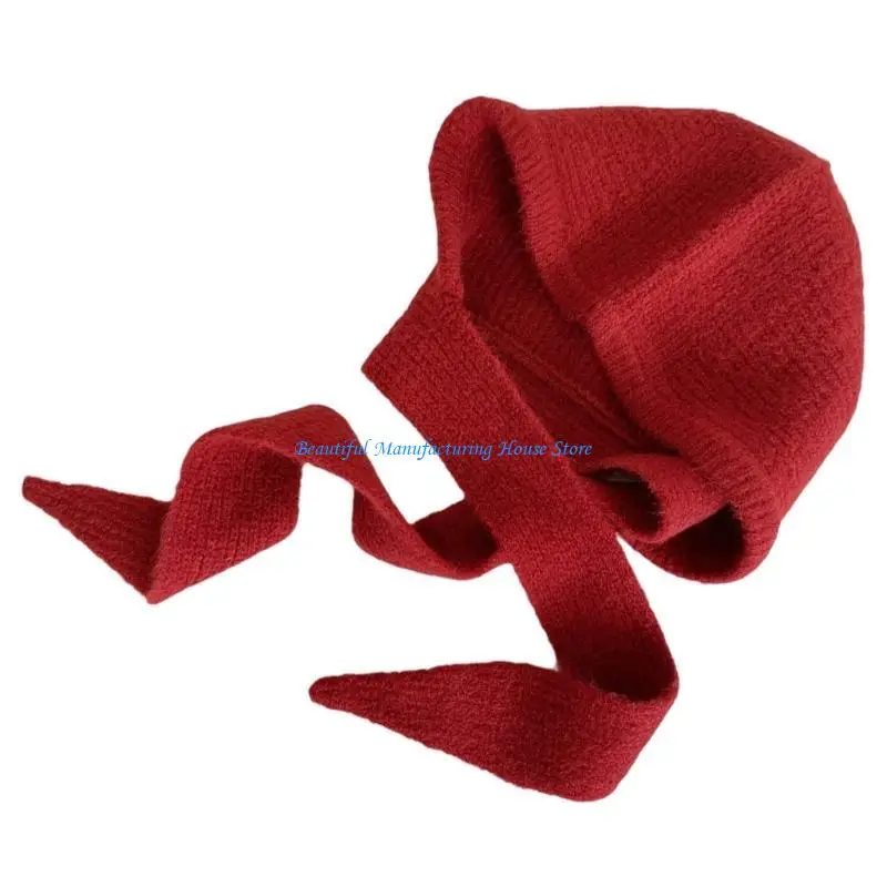 E56A Balaclava Knitted Winter Hat Warm Pullover Hat Outdoor Unisex Hat Neck Warmer for Winter Outdoors