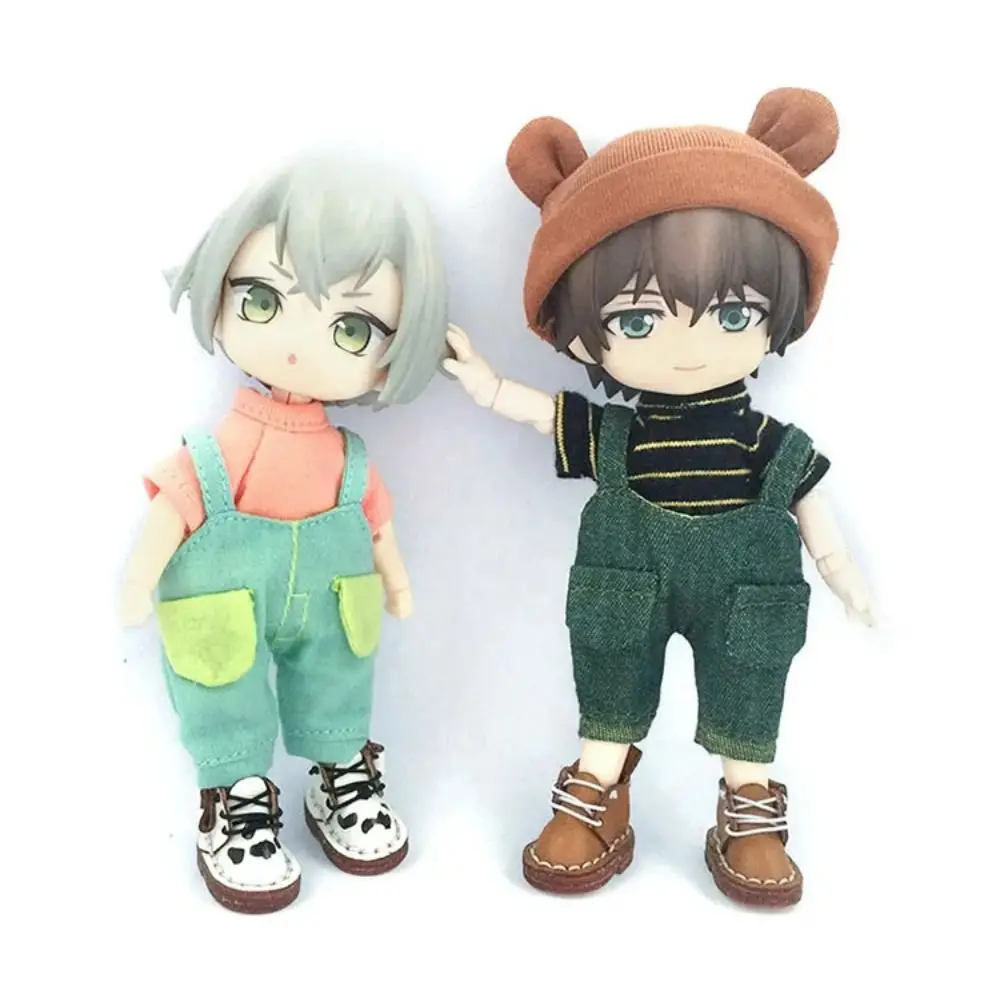 

Fashion Short Sleeve Dolls T-shirt Cartoon Handmade Cotton Doll Clothes DIY Multiple Colors Doll Dress Up Toy Children Gift