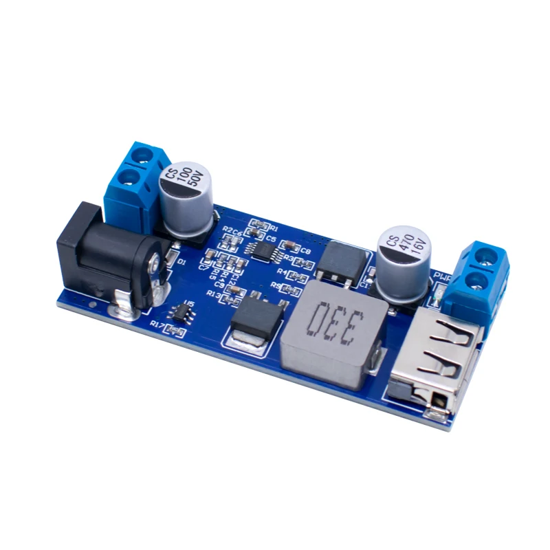 DC-DC 24V/12V To 5V 5A Step Down Power Supply Buck Converter Replace LM2596S Adjustable USB Step-down Charging Module For Phone