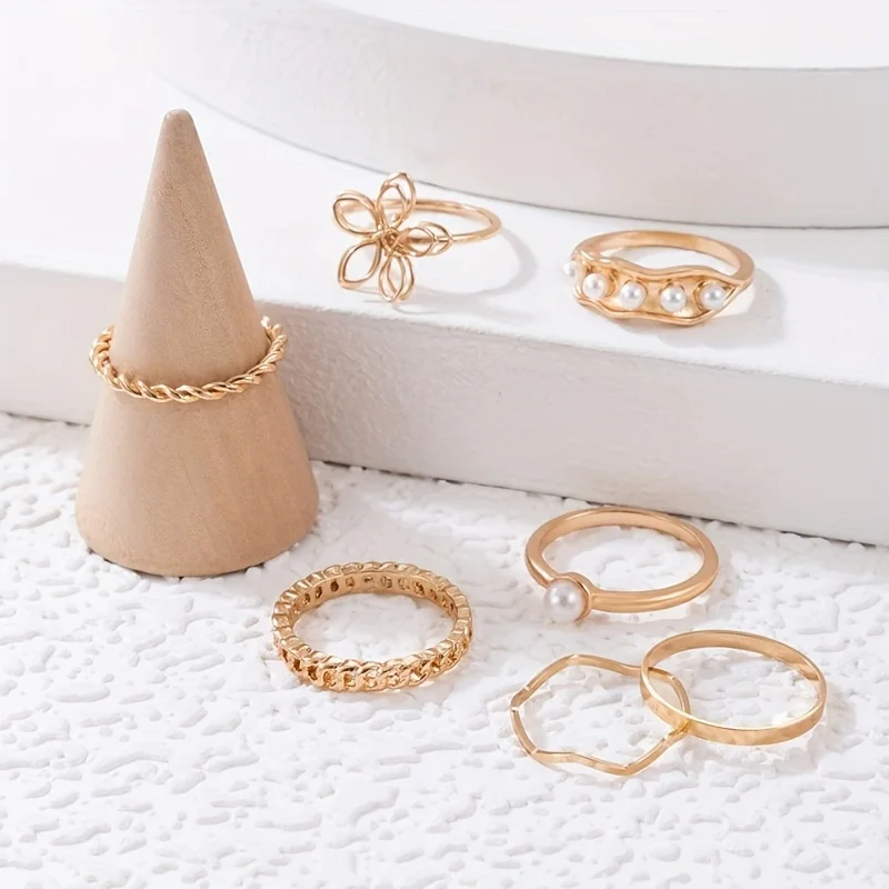 Wood Cone Display Stands-Ring&Showcase Holders-Free Stackable Cones for Earrings Hoops Wedding Retail Party Accessory Organizers