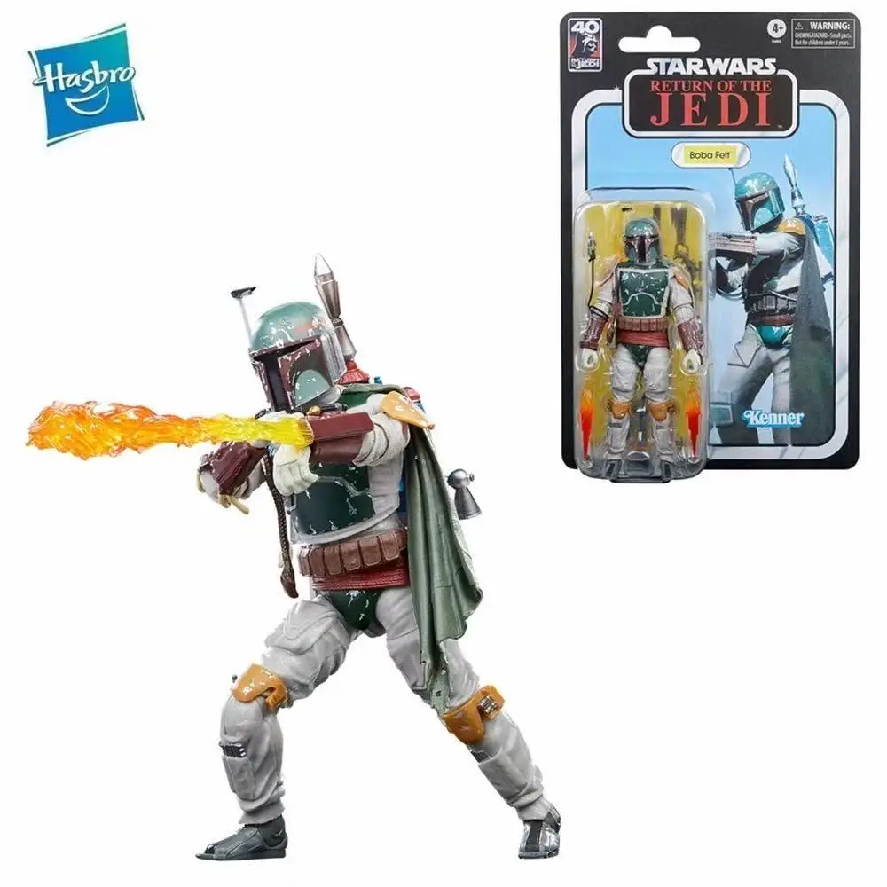 Hasbro Star Wars Mandalorian Boba Fett Figura móvil de lujo de 6 pulgadas