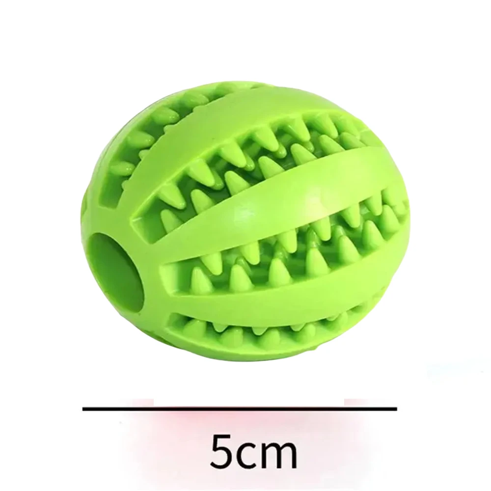 Dog Food Ball Pet Dog Toy Interactive Rubber Balls for Small Large Dogs Puppy Cat Chewing Toys Pet Tooth Cleaning Snack Ball view 6
