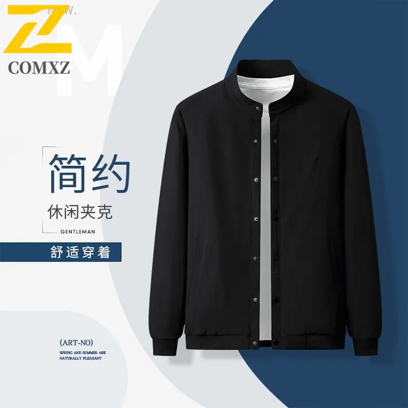 

​ Мужская куртка с отложным воротником, осень-зима, повседневная однотонная рабочая одежда в американском стиле, водонепроницаемая верхняя одежда для кемпинга, рыбалки